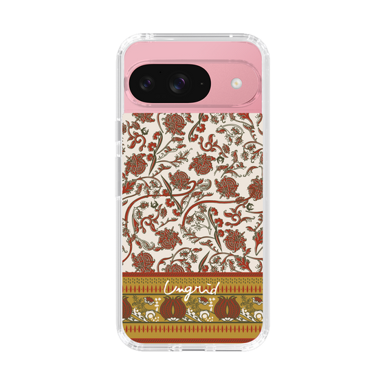 Slim Protection Case［ Ungrid - VintageFlower - Red ］