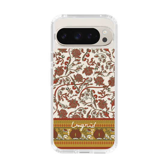 Slim Protection Case［ Ungrid - VintageFlower - Red ］