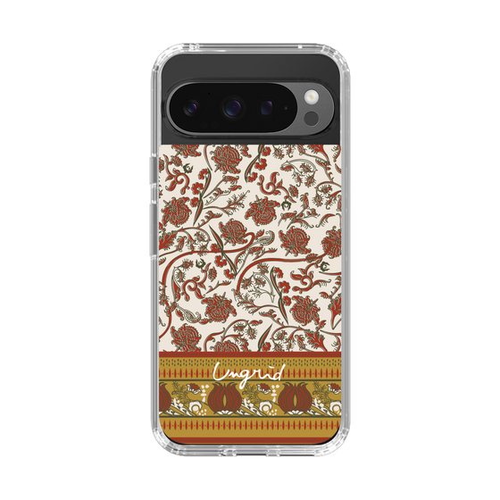 Slim Protection Case［ Ungrid - VintageFlower - Red ］