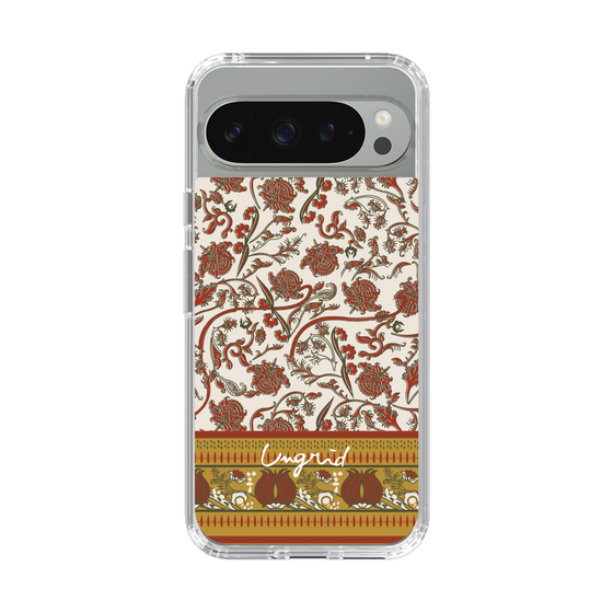 Slim Protection Case［ Ungrid - VintageFlower - Red ］