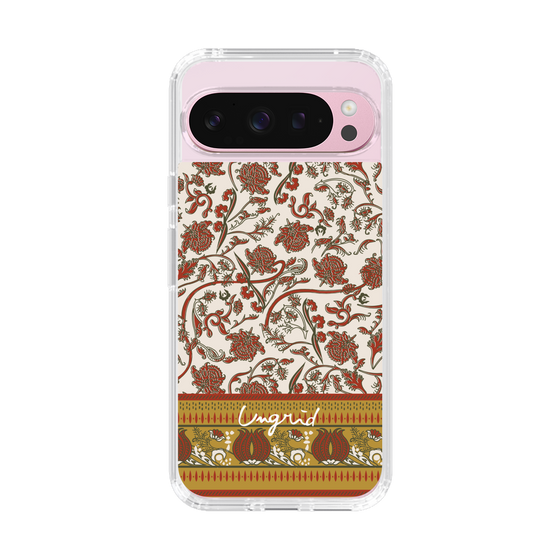 Slim Protection Case［ Ungrid - VintageFlower - Red ］