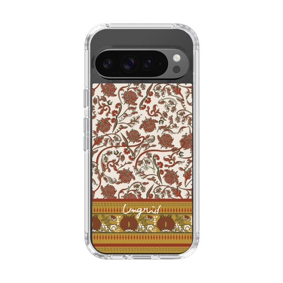 Slim Protection Case［ Ungrid - VintageFlower - Red ］