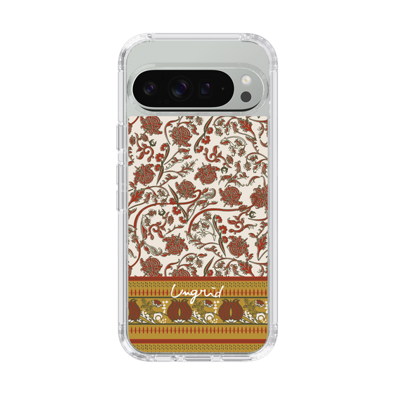 Slim Protection Case［ Ungrid - VintageFlower - Red ］