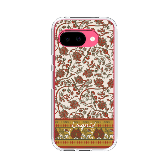 Slim Protection Case［ Ungrid - VintageFlower - Red ］
