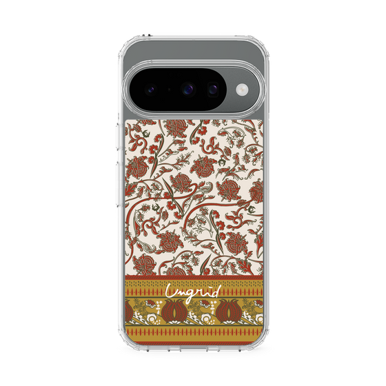 Slim Protection Case［ Ungrid - VintageFlower - Red ］