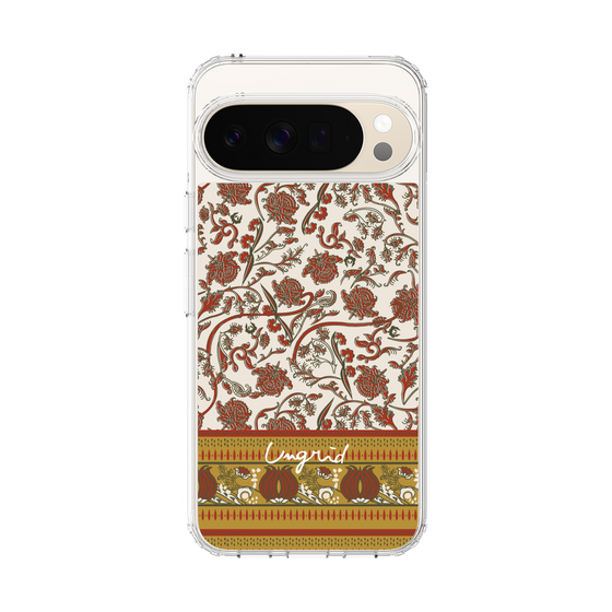 Slim Protection Case［ Ungrid - VintageFlower - Red ］