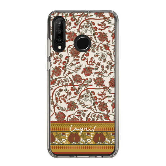 Slim Protection Case［ Ungrid - VintageFlower - Red ］