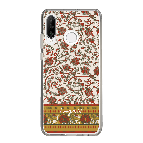Slim Protection Case［ Ungrid - VintageFlower - Red ］