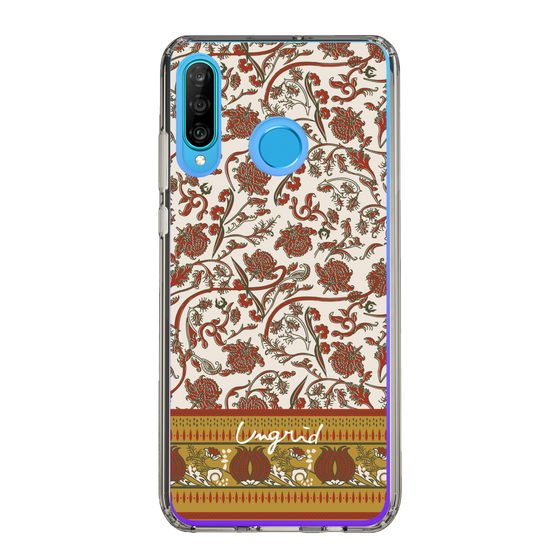Slim Protection Case［ Ungrid - VintageFlower - Red ］