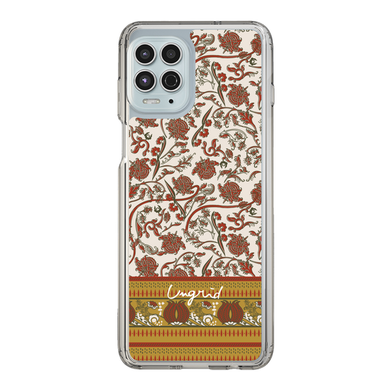 Slim Protection Case［ Ungrid - VintageFlower - Red ］