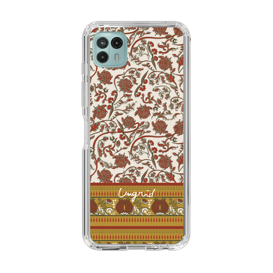 Slim Protection Case［ Ungrid - VintageFlower - Red ］