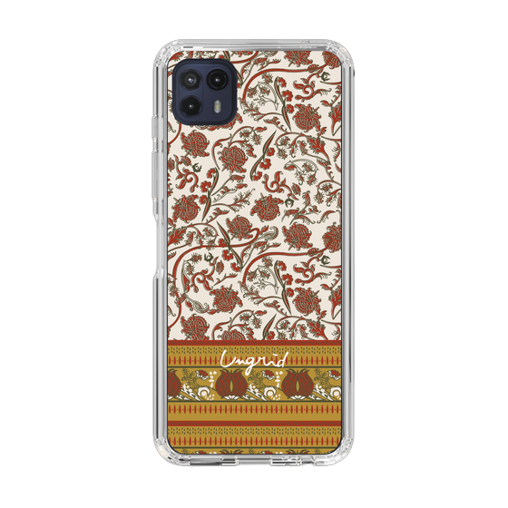 Slim Protection Case［ Ungrid - VintageFlower - Red ］