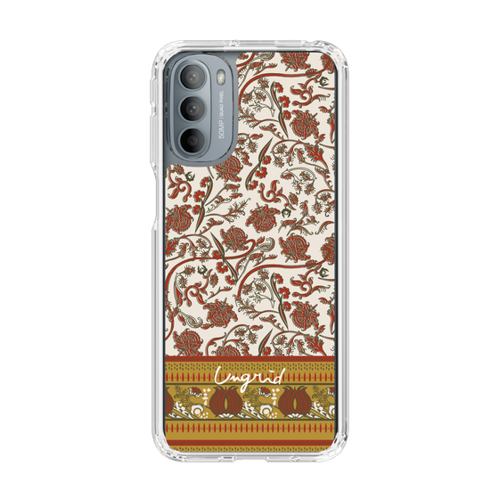 Slim Protection Case［ Ungrid - VintageFlower - Red ］