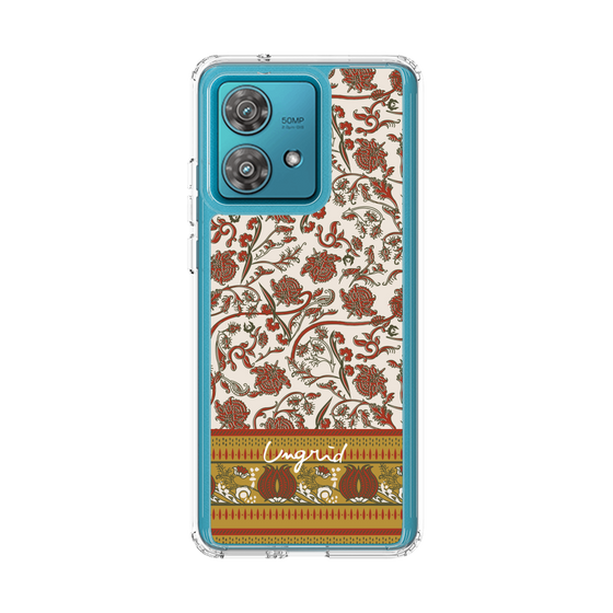 Slim Protection Case［ Ungrid - VintageFlower - Red ］