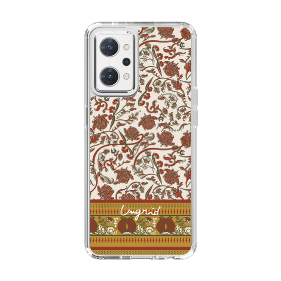 Slim Protection Case［ Ungrid - VintageFlower - Red ］