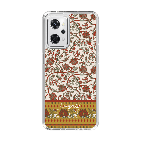 Slim Protection Case［ Ungrid - VintageFlower - Red ］