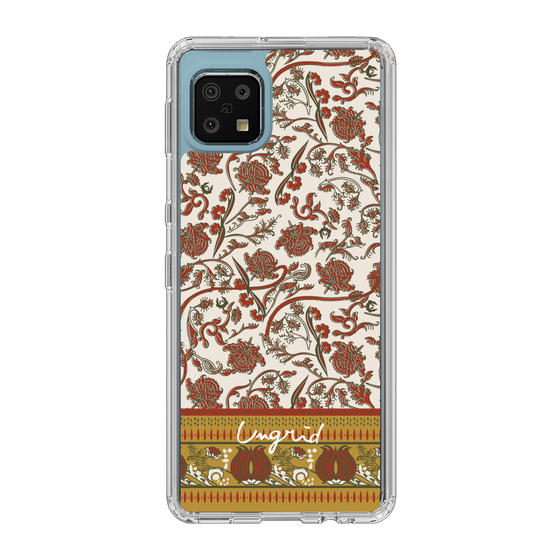 Slim Protection Case［ Ungrid - VintageFlower - Red ］