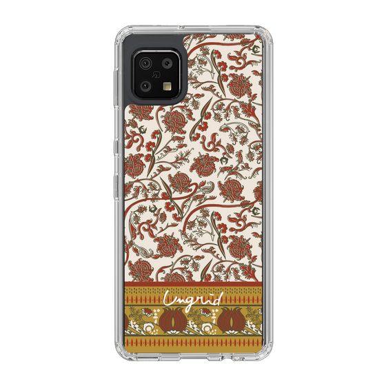 Slim Protection Case［ Ungrid - VintageFlower - Red ］