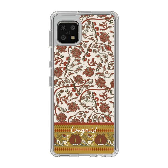 Slim Protection Case［ Ungrid - VintageFlower - Red ］