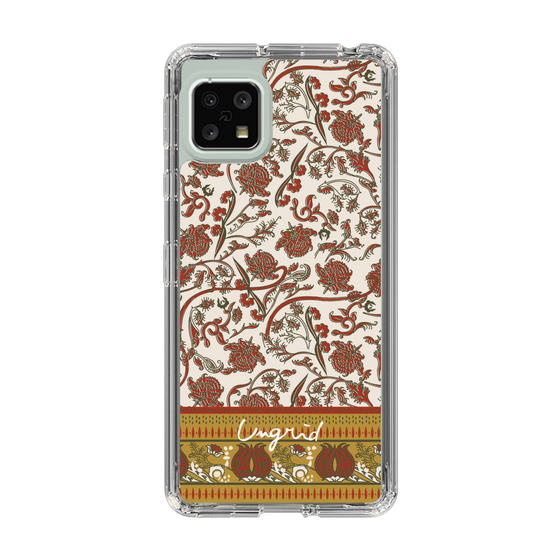 Slim Protection Case［ Ungrid - VintageFlower - Red ］
