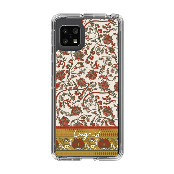 Slim Protection Case［ Ungrid - VintageFlower - Red ］