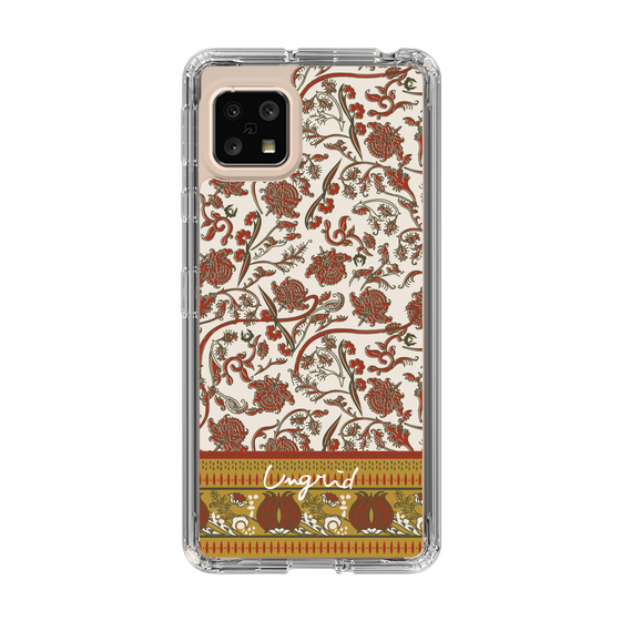Slim Protection Case［ Ungrid - VintageFlower - Red ］