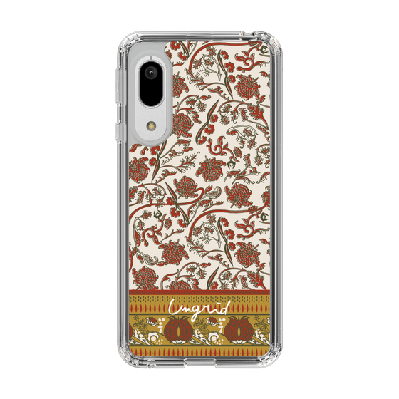 Slim Protection Case［ Ungrid - VintageFlower - Red ］
