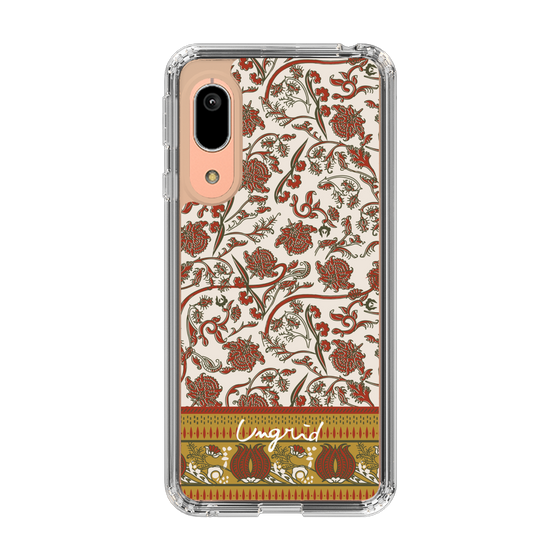 Slim Protection Case［ Ungrid - VintageFlower - Red ］