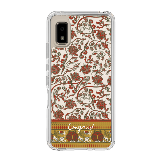 Slim Protection Case［ Ungrid - VintageFlower - Red ］