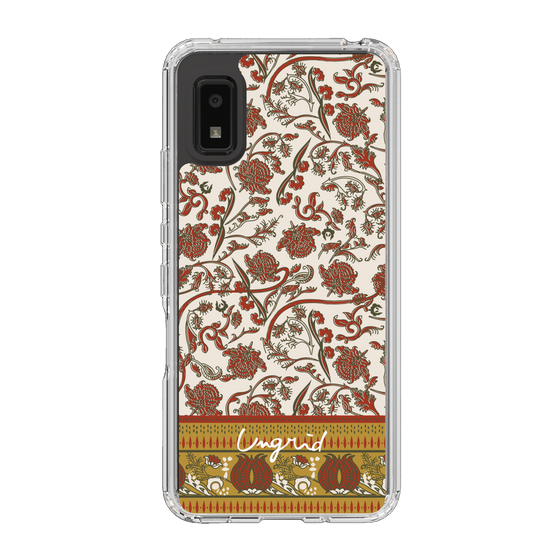 Slim Protection Case［ Ungrid - VintageFlower - Red ］