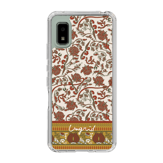 Slim Protection Case［ Ungrid - VintageFlower - Red ］