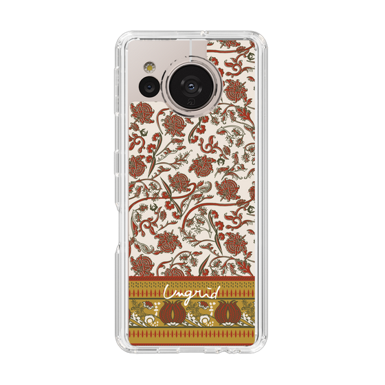 Slim Protection Case［ Ungrid - VintageFlower - Red ］