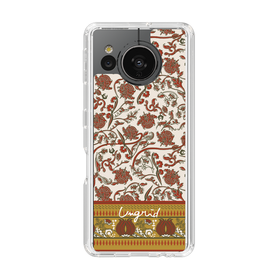 Slim Protection Case［ Ungrid - VintageFlower - Red ］