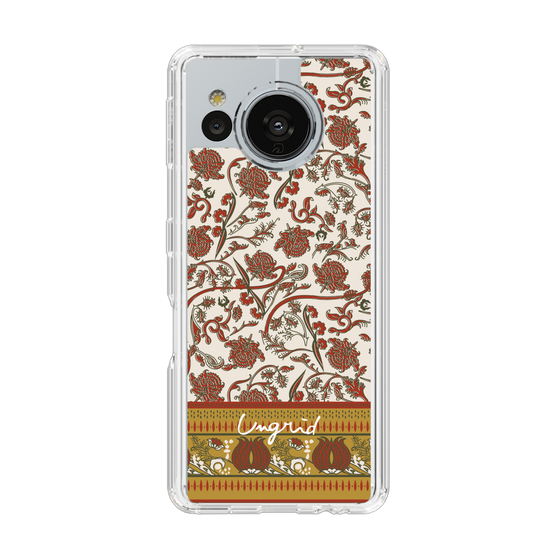 Slim Protection Case［ Ungrid - VintageFlower - Red ］