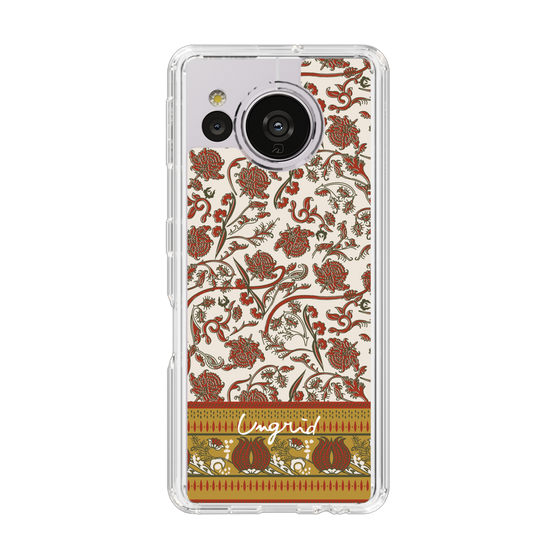 Slim Protection Case［ Ungrid - VintageFlower - Red ］
