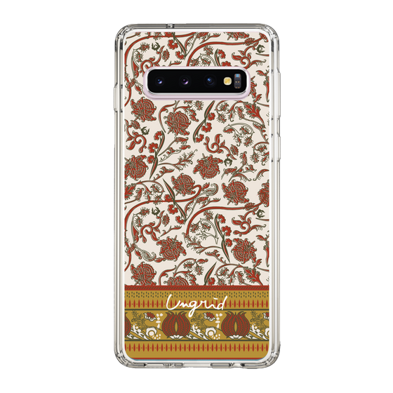 Slim Protection Case［ Ungrid - VintageFlower - Red ］