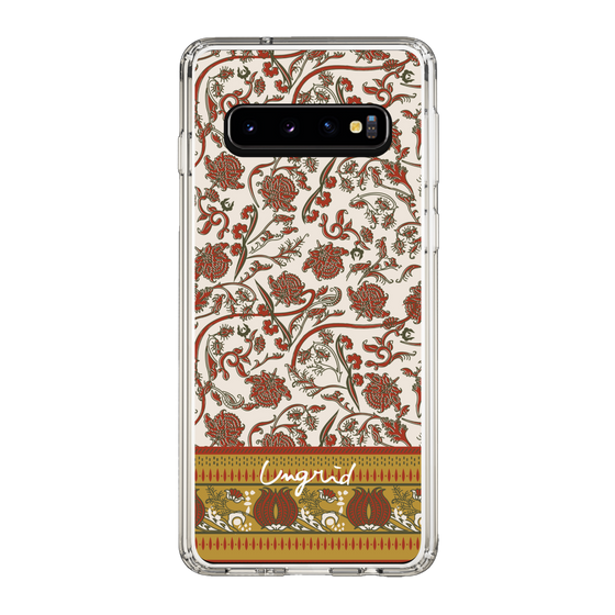 Slim Protection Case［ Ungrid - VintageFlower - Red ］