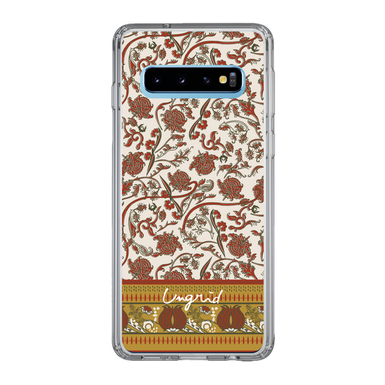 Slim Protection Case［ Ungrid - VintageFlower - Red ］