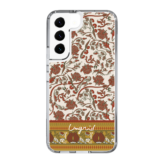 Slim Protection Case［ Ungrid - VintageFlower - Red ］