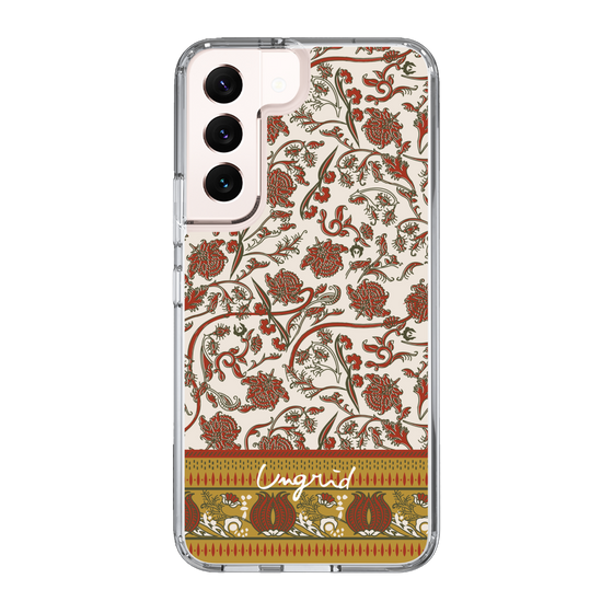 Slim Protection Case［ Ungrid - VintageFlower - Red ］
