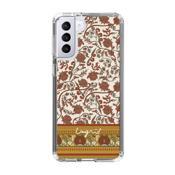 Slim Protection Case［ Ungrid - VintageFlower - Red ］
