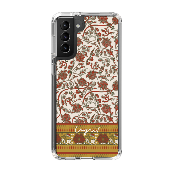 Slim Protection Case［ Ungrid - VintageFlower - Red ］