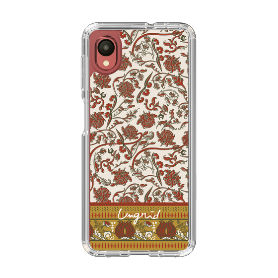 Slim Protection Case［ Ungrid - VintageFlower - Red ］