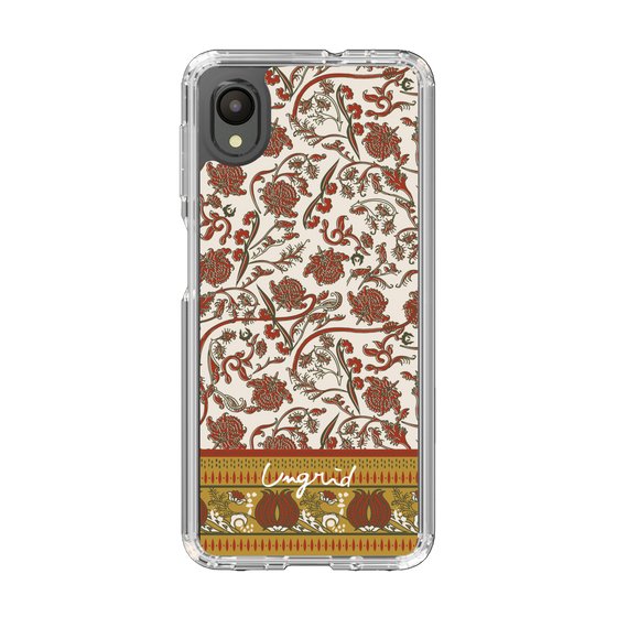 Slim Protection Case［ Ungrid - VintageFlower - Red ］