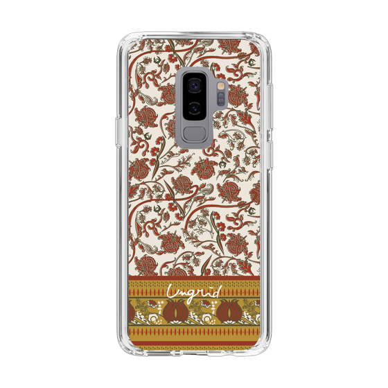 Slim Protection Case［ Ungrid - VintageFlower - Red ］