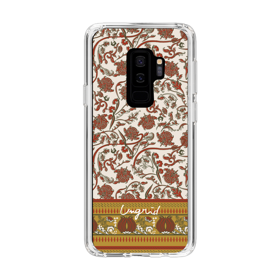 Slim Protection Case［ Ungrid - VintageFlower - Red ］