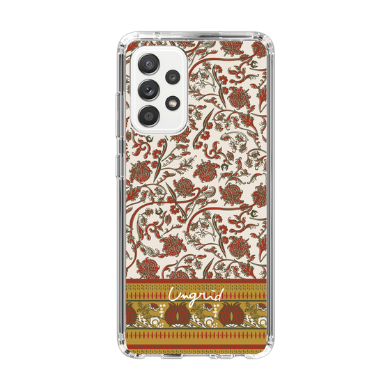 Slim Protection Case［ Ungrid - VintageFlower - Red ］