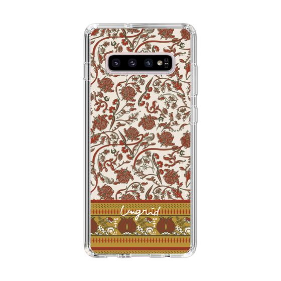 Slim Protection Case［ Ungrid - VintageFlower - Red ］