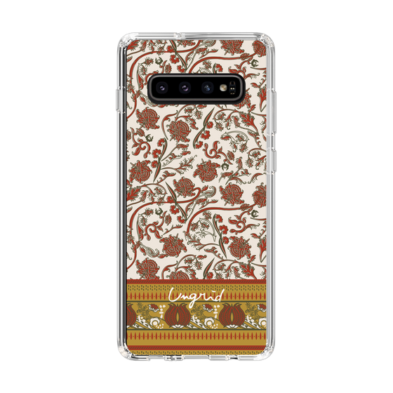 Slim Protection Case［ Ungrid - VintageFlower - Red ］