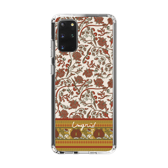 Slim Protection Case［ Ungrid - VintageFlower - Red ］